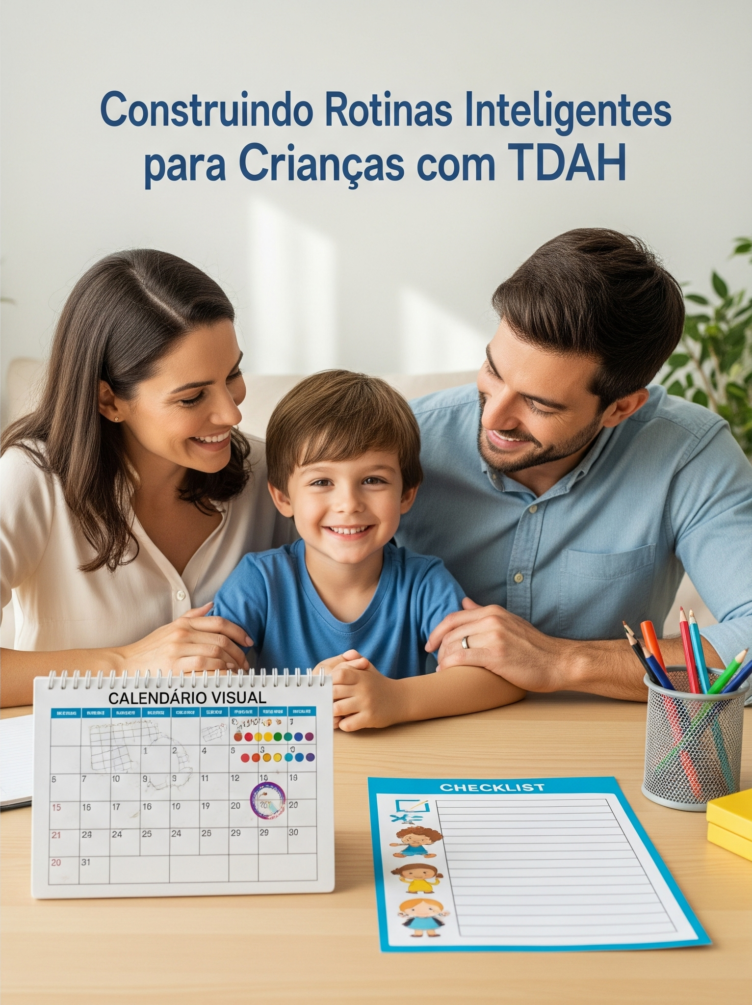 Capa do E-book Construindo Rotinas Inteligentes para Crianças com TDAH